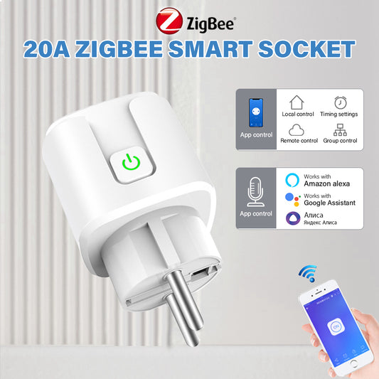 AUBESS Tuya ZigBee Smart Socket 20A |Electricity statistics