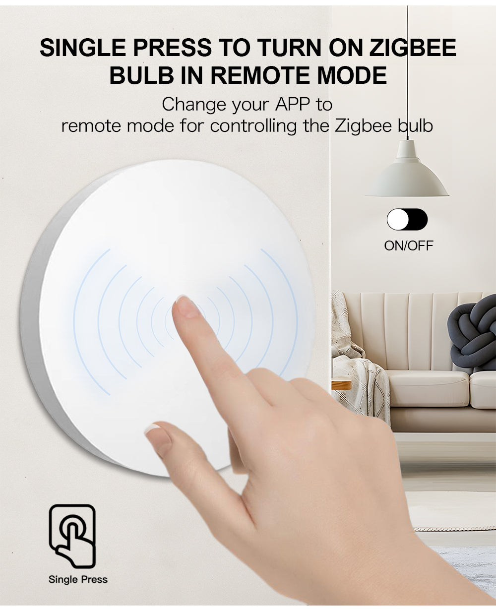 AUBESS Tuya Zigbee Smart Home Scene Switch | Double Click