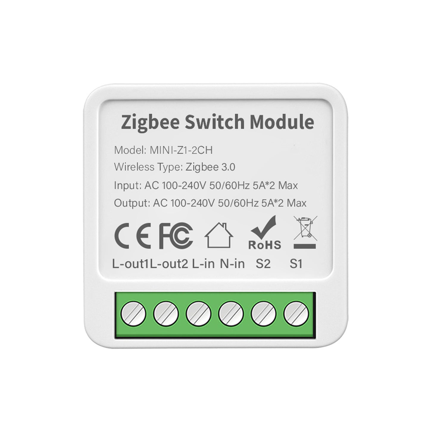 AUBESS Wifi/Zigbee 1/2/3/4 Gang Smart Switch| Module 2 Way Control