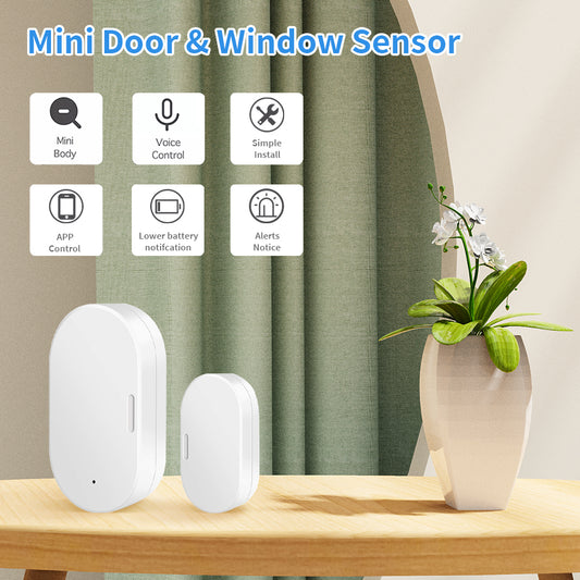 AUBESS TUYA Zigbee Smart Door Sensor|Real-time Remote Monitoring