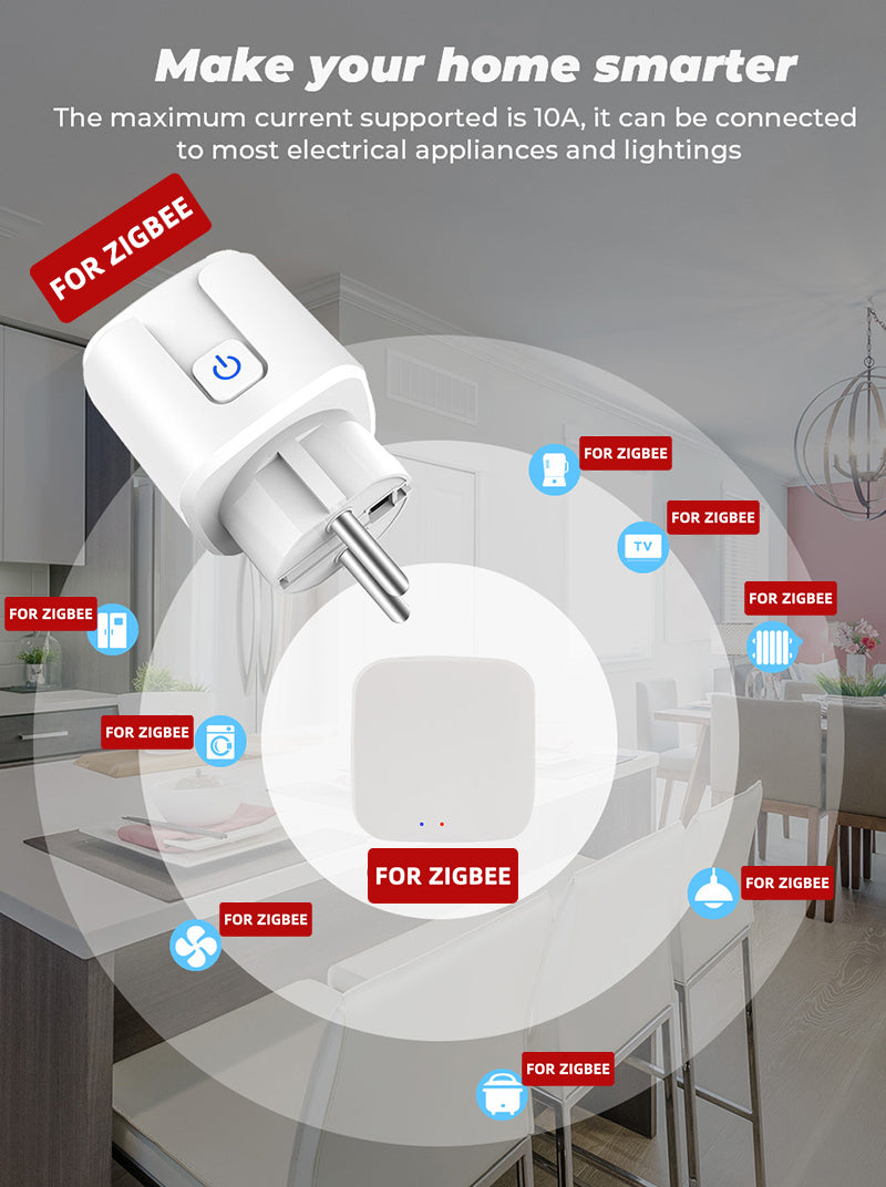 AUBESS Zigbee 16A Smart Plug |Smart Home | EU