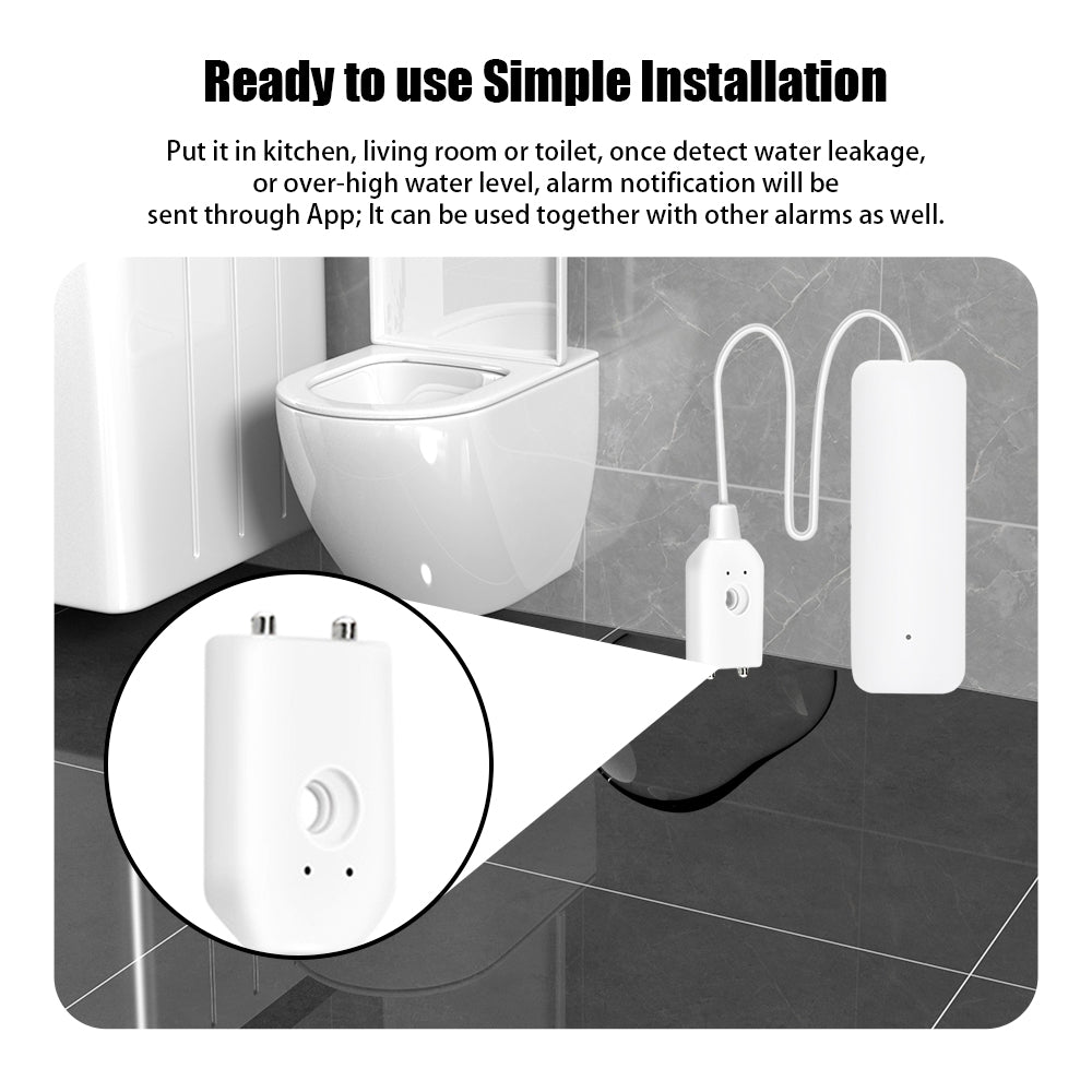 AUBESS Tuya WiFi Smart Home Water Sensor|Water Leakage Alarm