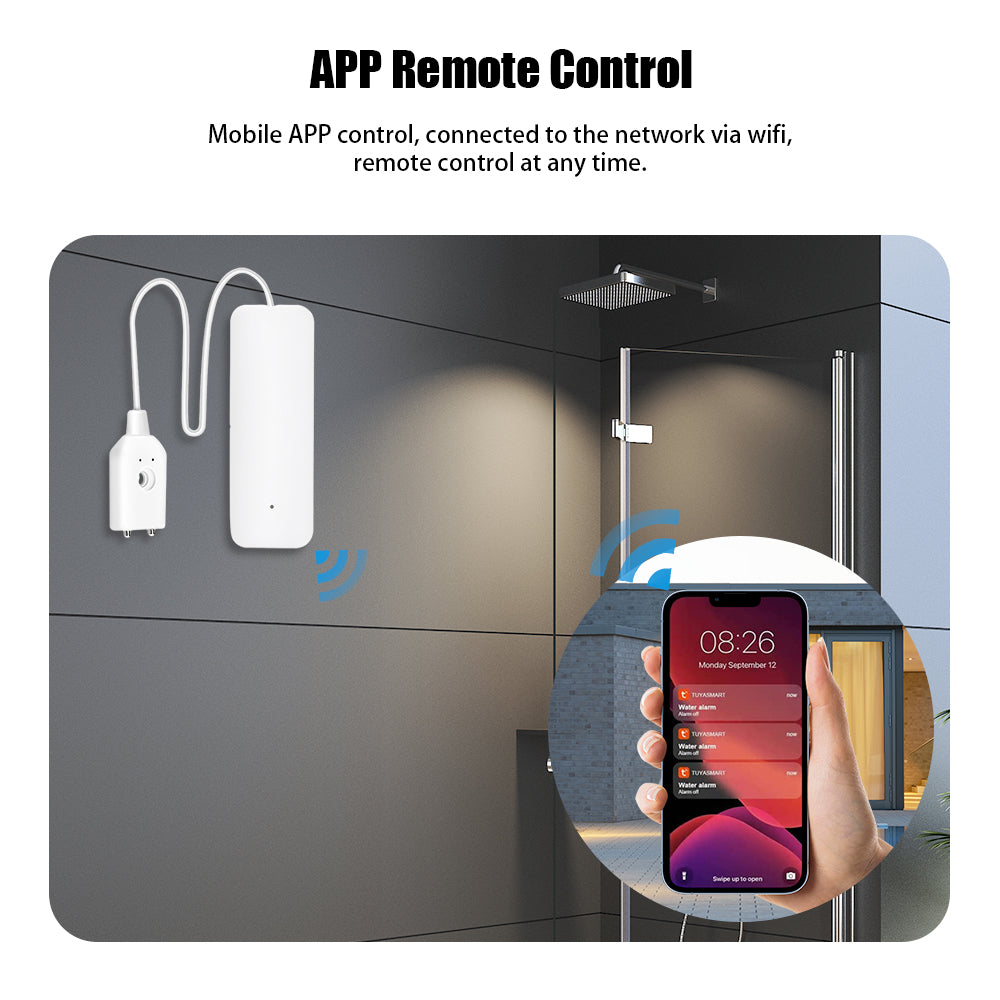 AUBESS Tuya WiFi Smart Home Water Sensor|Water Leakage Alarm