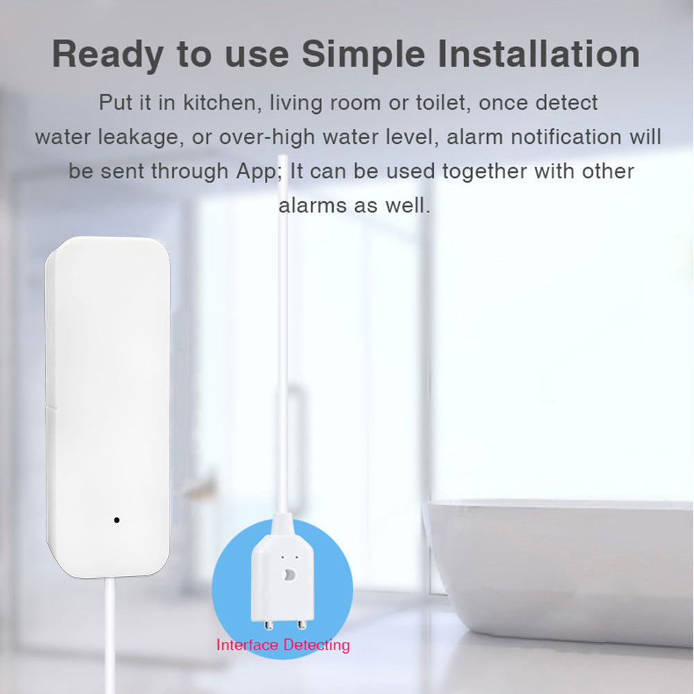 AUBESS Tuya WiFi Smart Home Water Sensor|Water Leakage Alarm