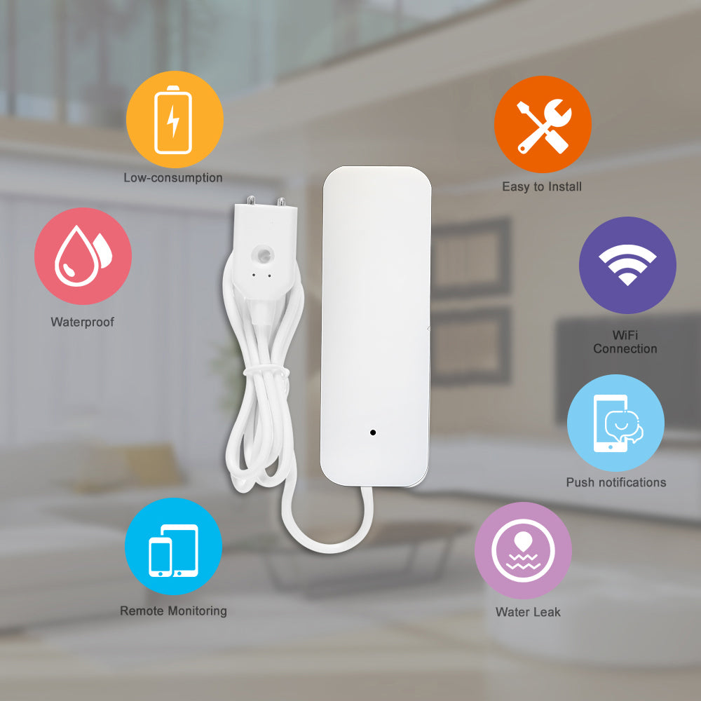 AUBESS Tuya WiFi Smart Home Water Sensor|Water Leakage Alarm