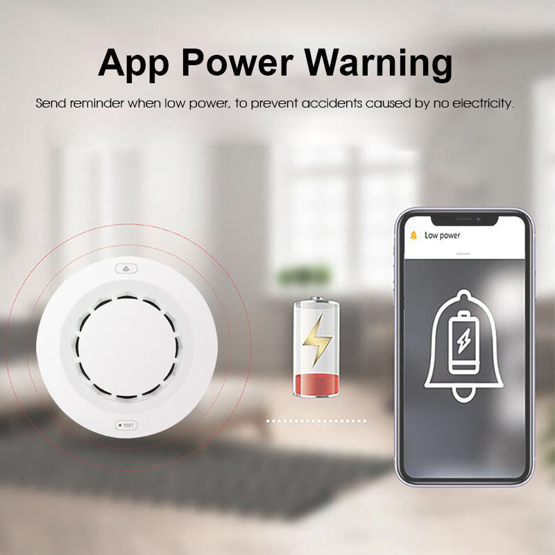 AUBESS Tuya Smart Wifi Smoke Sensor| Alarm Sensor