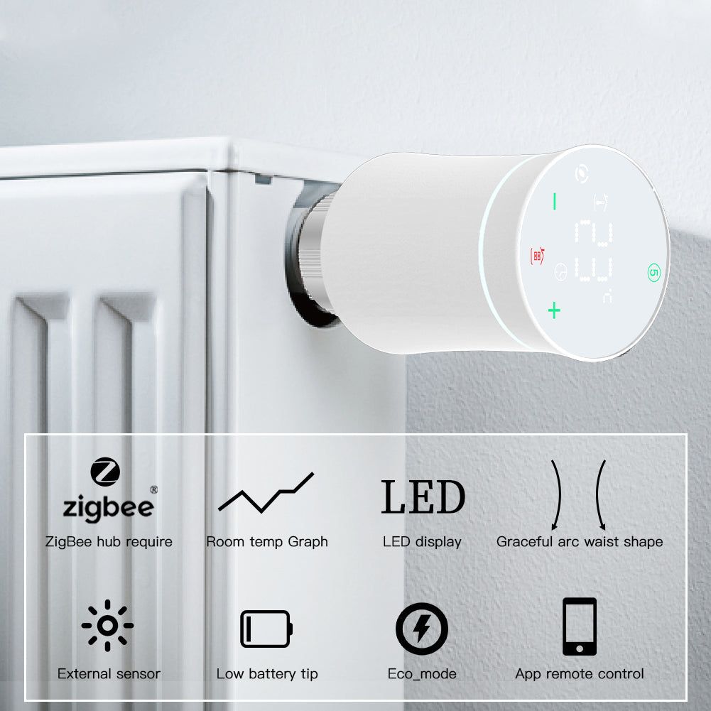 AUBESS Tuya Zigbee Smart Temperature Control Valve