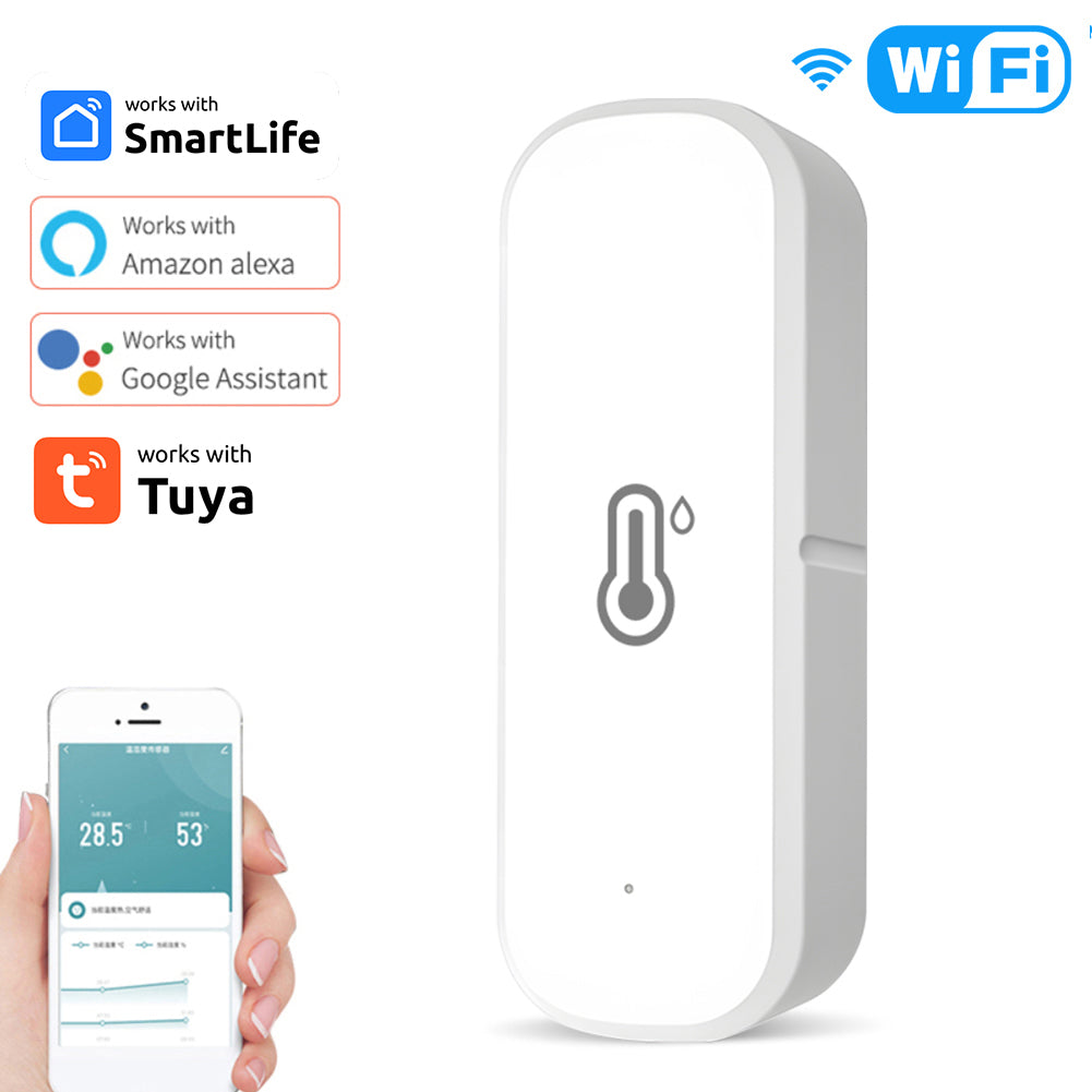 Aubess Tuya Smart WiFi Temperature And Humidity Sensor| Voice Control ...