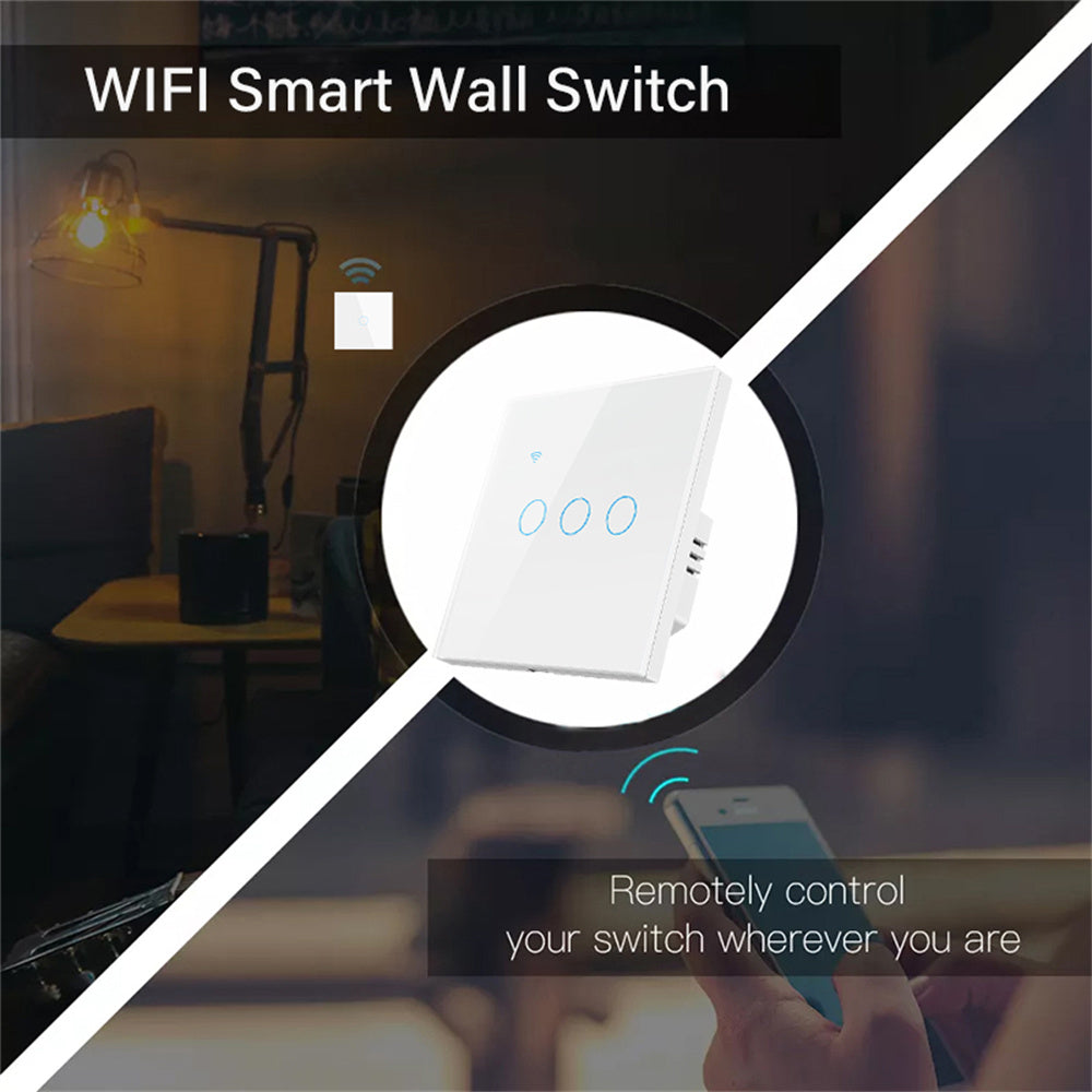 AUBESS Tuya WiFi Zero Fire Panel Switch Model | European Standard