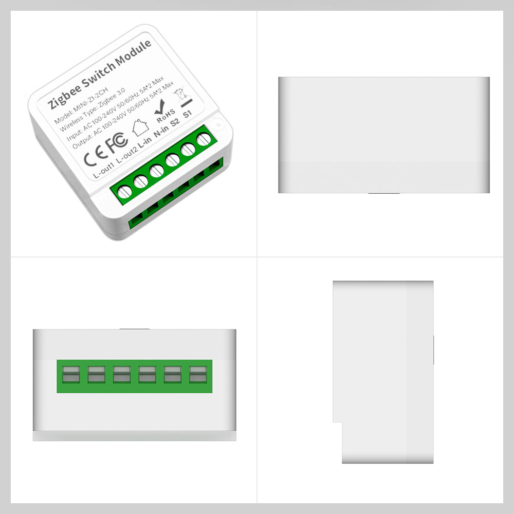 AUBESS Wifi/Zigbee 1/2/3/4 Gang Smart Switch| Module 2 Way Control