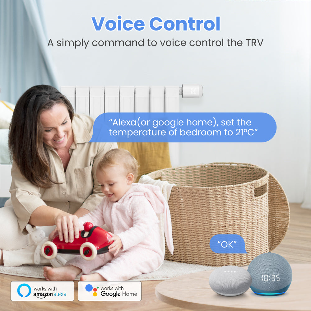 AUBESS Tuya Zigbee Temperature control valve | Child lock