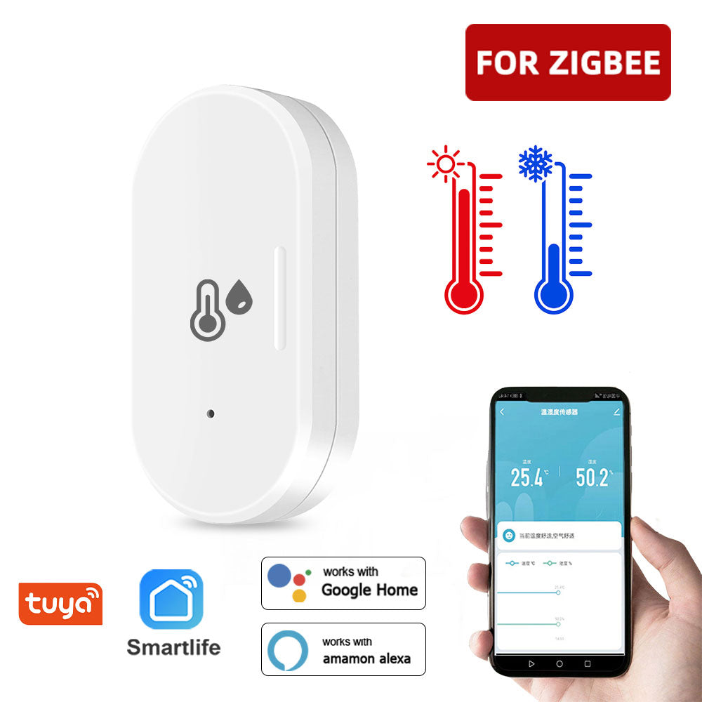 AUBESS Tuya ZigBee Mini Temperature And Humidity Sensor |With Battery