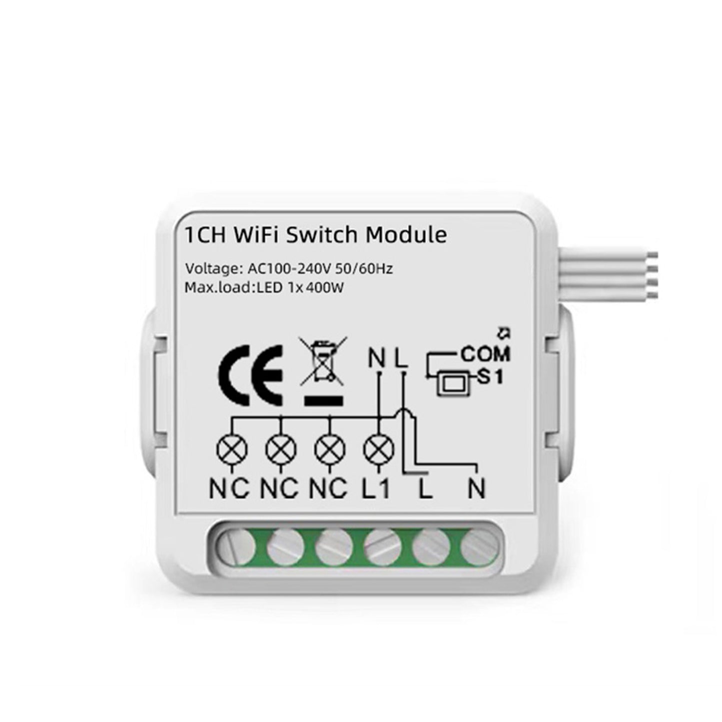 Aubess Tuya WiFi 1 / 2 / 3 / 4 gang Module | Voice Control