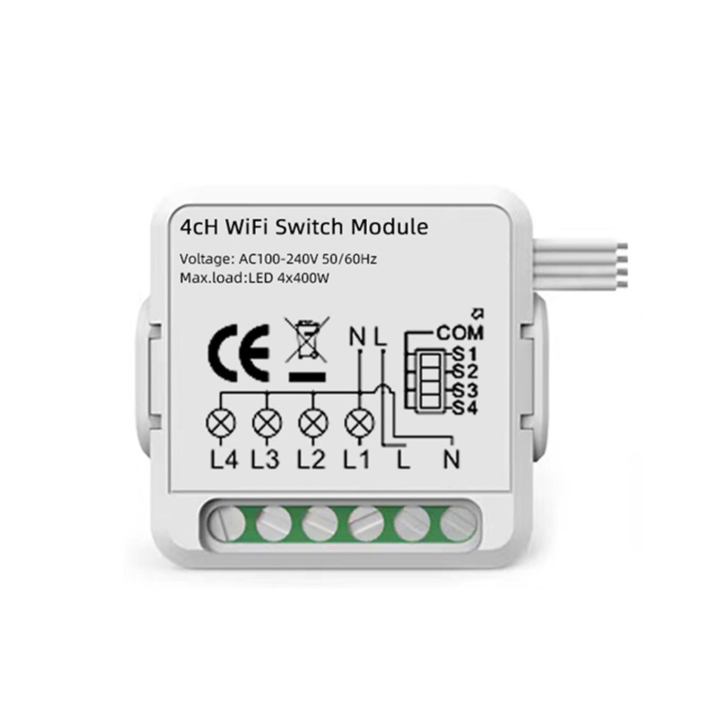 Aubess Tuya WiFi 1 / 2 / 3 / 4 gang Module | Voice Control