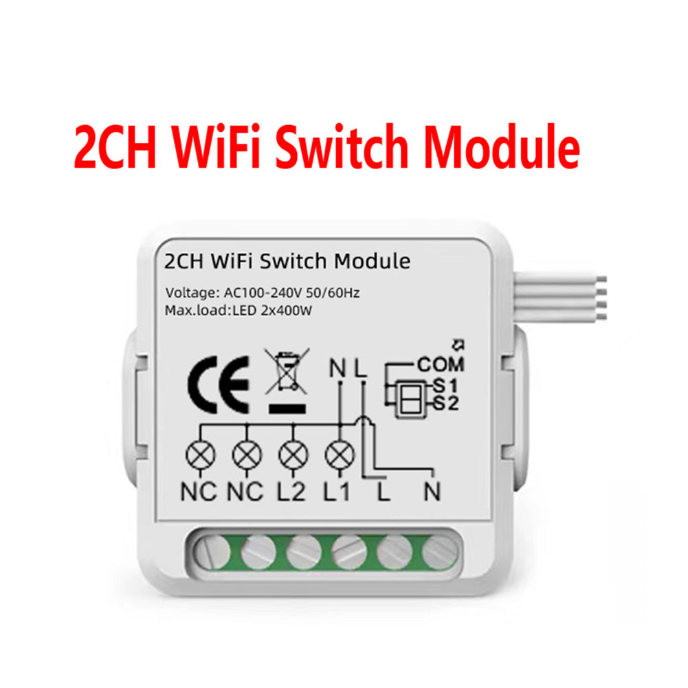 Aubess Tuya WiFi 1 / 2 / 3 / 4 gang Module | Voice Control