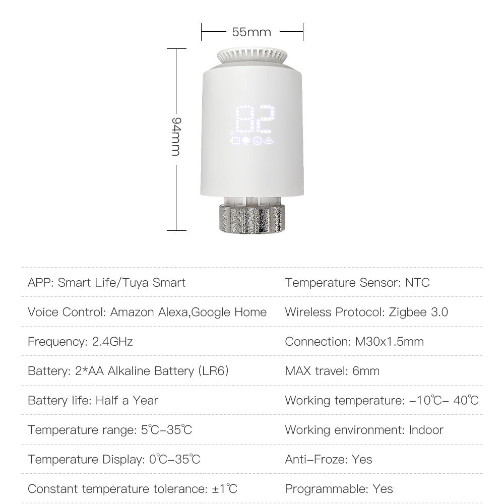 AUBESS Tuya Zigbee Heating System|Accurate Temperature