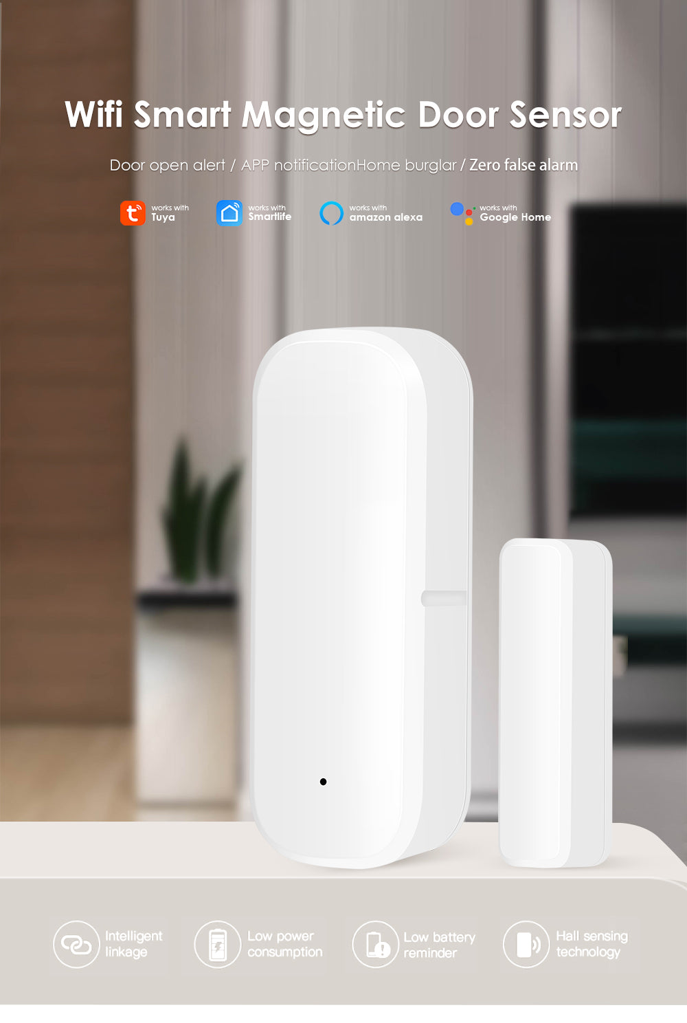 Tuya smart discount wifi door sensor