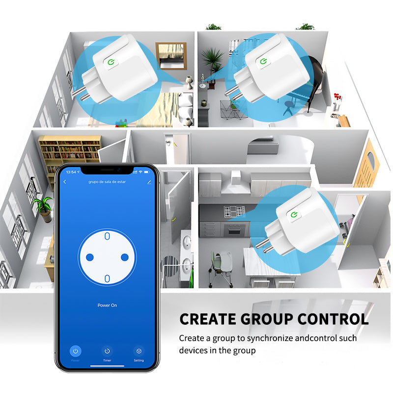 Wifi Smart Socket 16A/20A Smart Plug Outlet EU/US APP Control Smart Home  Sockets