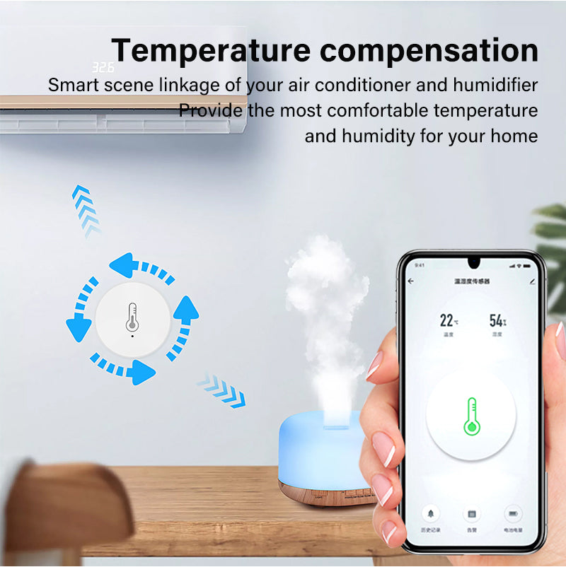 Smart Temperature Humidity Sensor Works with Alexa,Google home