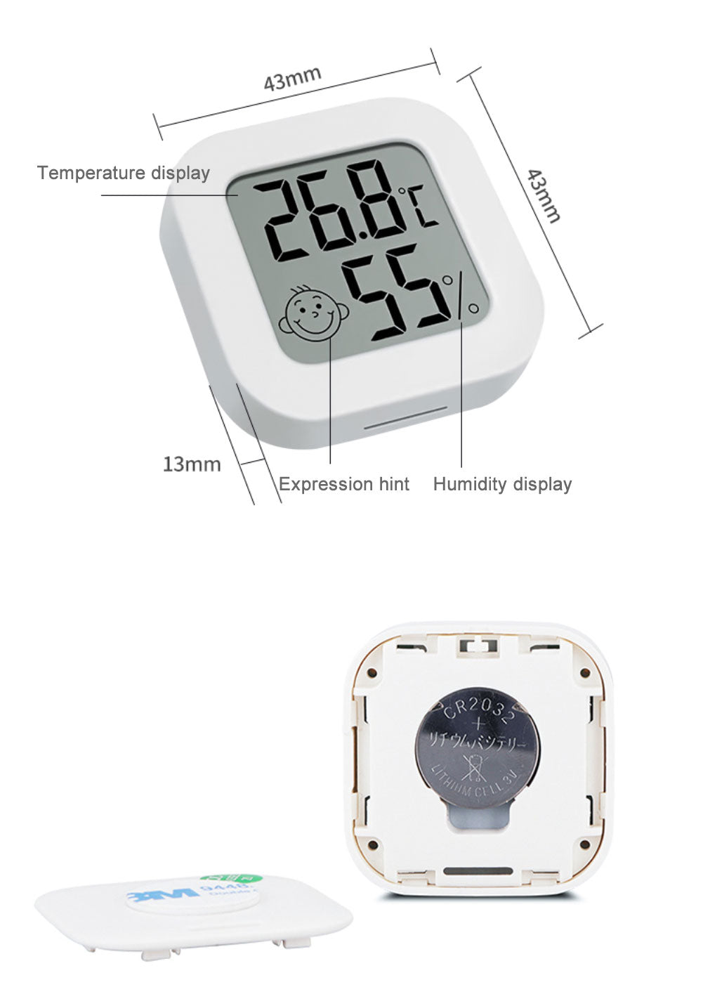 Zigbee Temperature Humidity Sensor Wireless Smart Heat&Wet Detector – Fire  security factory more than 15 year