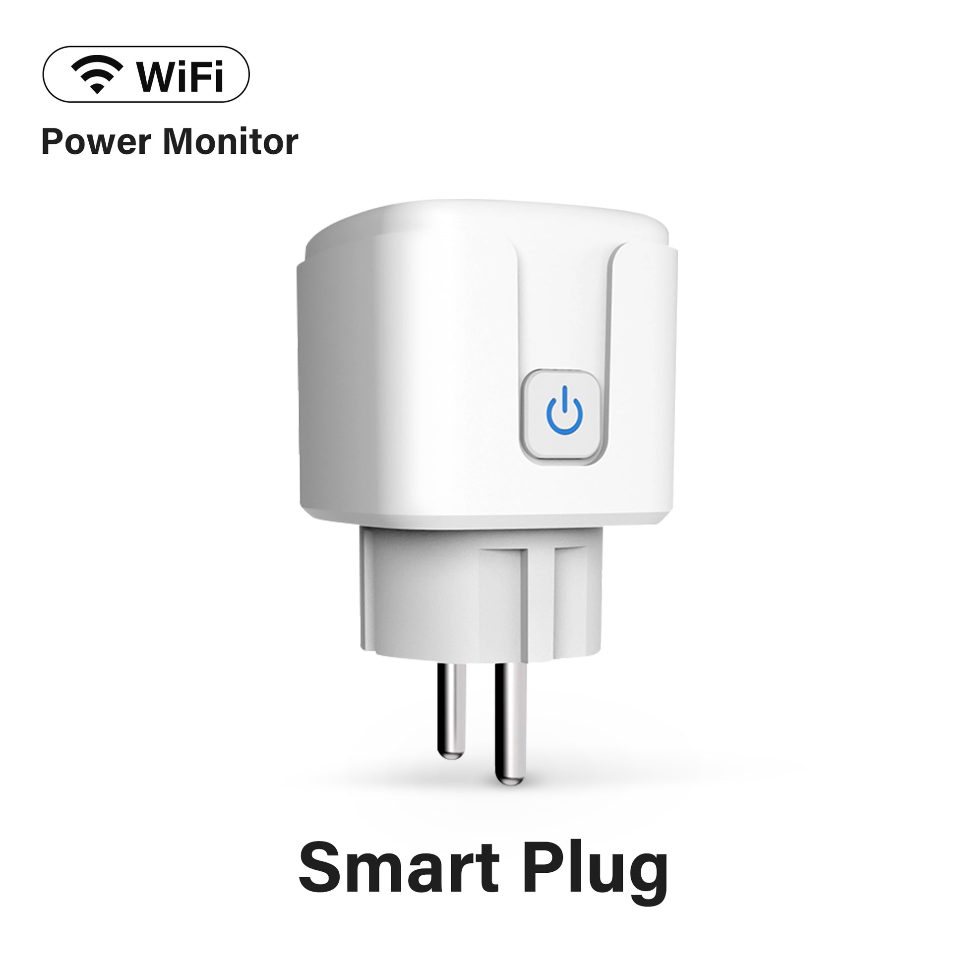 16A EU Smart Wifi Power Plug with Power Monitor Smart Home Wifi Wireless  Socket Outlet Works with Alexa Google Home Tuya App - AliExpress